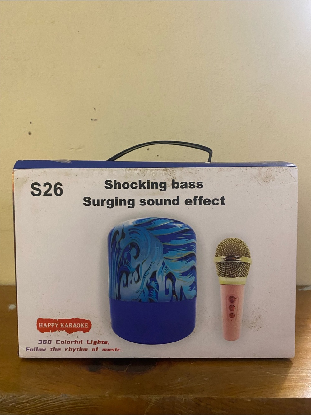 S26 Portable Bluetooth Speaker with Microphone - Blue